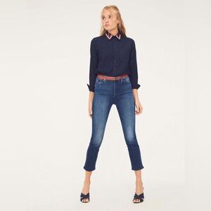 Mother Denim High Waisted Rascal Crop